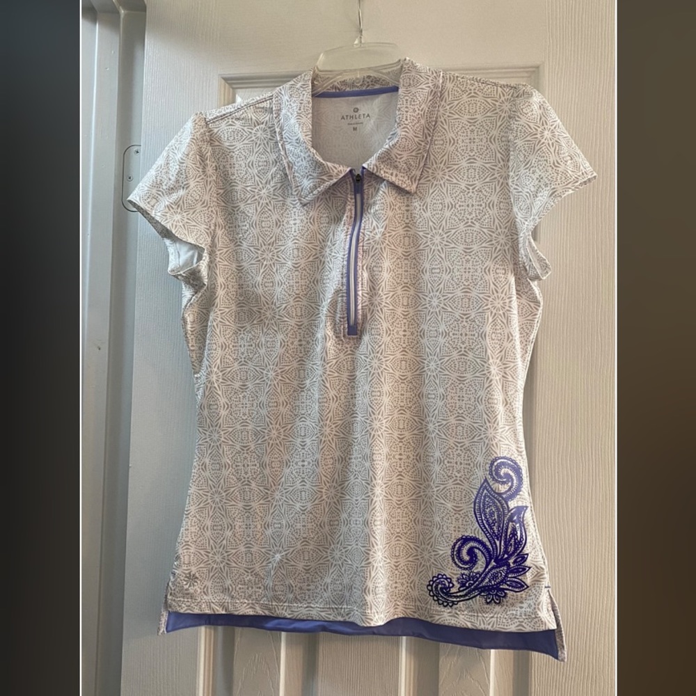🍂2/$15 Athleta Tennis/Golf Shirt, Size M, NWOT